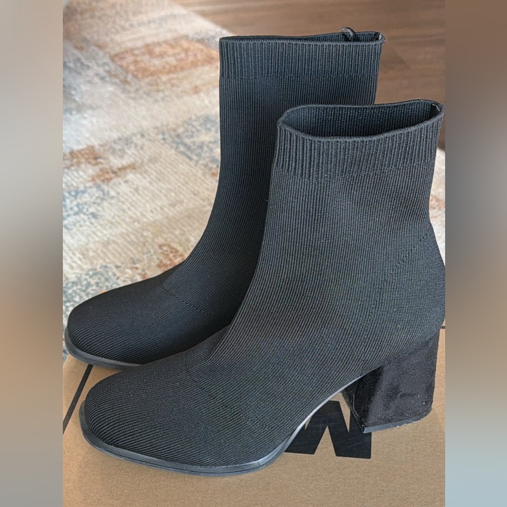 MIA Black Heeled Ankle Boots